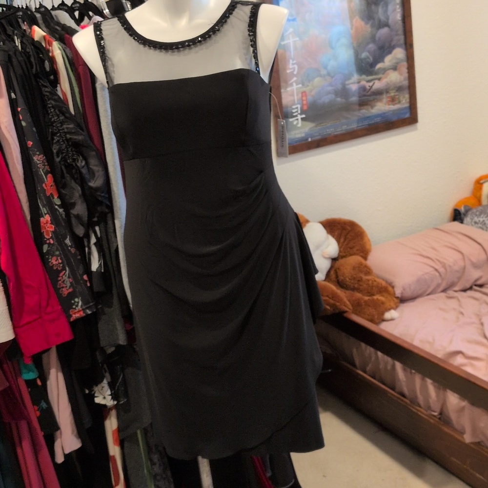 Dressbarn Mesh Embellished Sexy Dress - 14 NWT